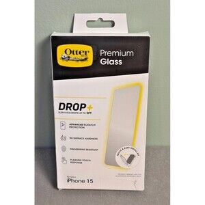 OtterBox Premium Drop + Glass Screen Protector for iPhone 15 - NEW